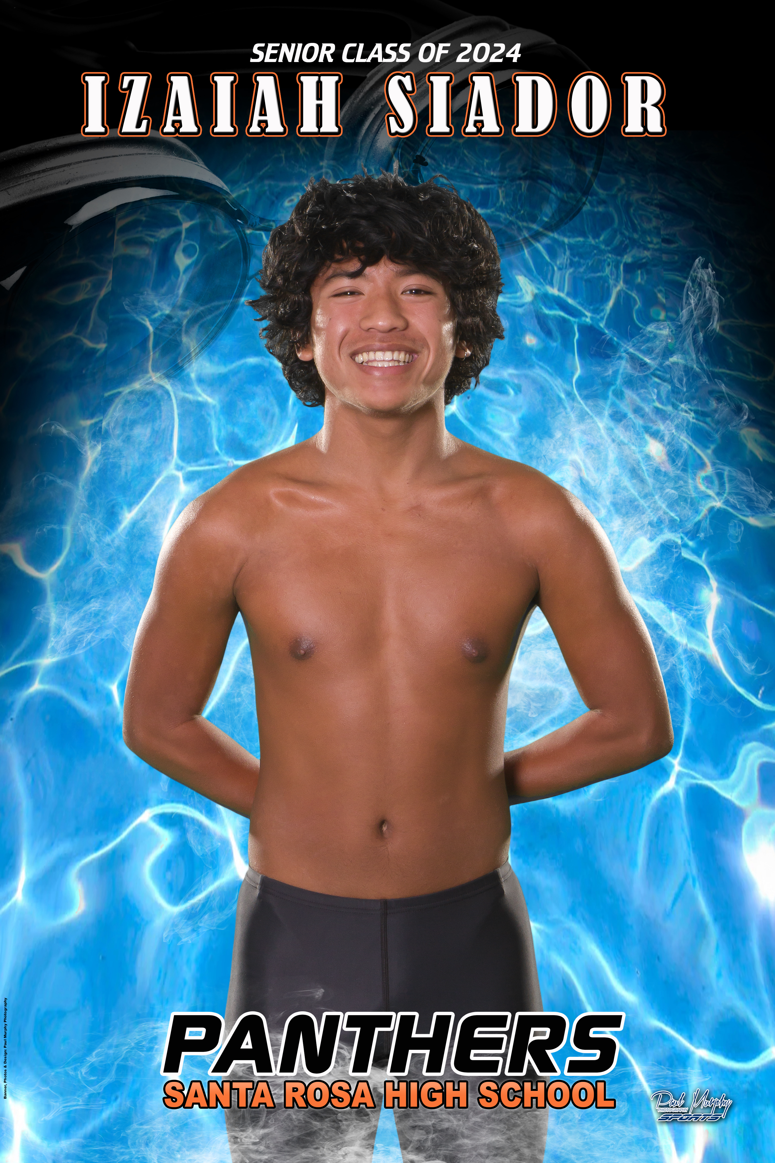 izaiah SRHS Banner Swim