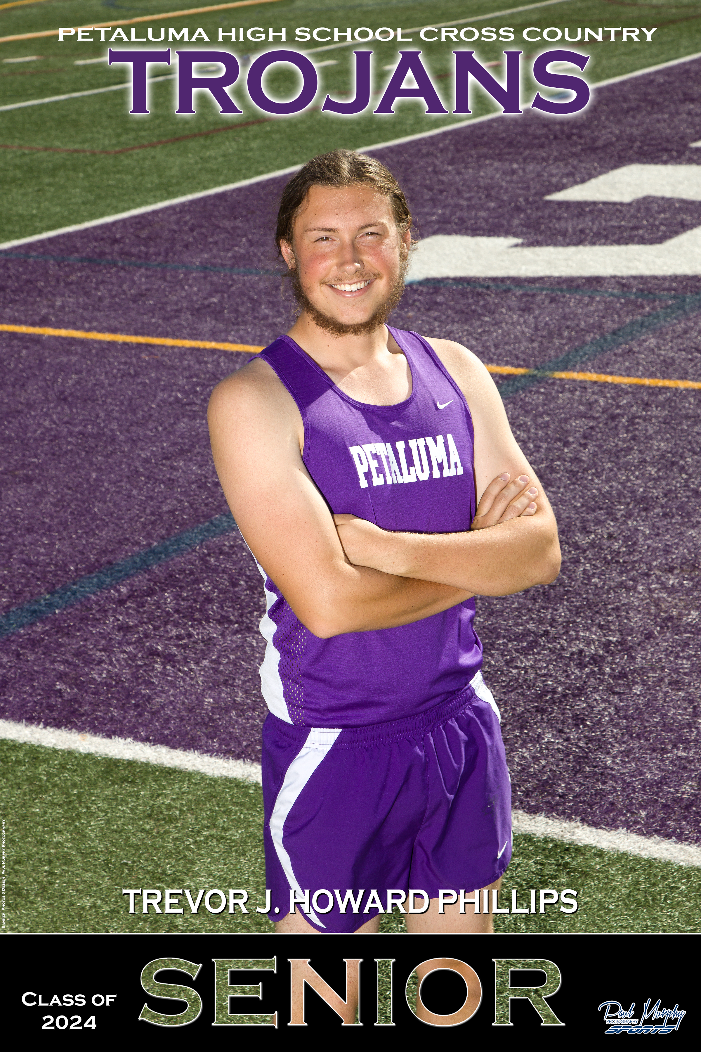 trevor phs cross country senior banner 2023